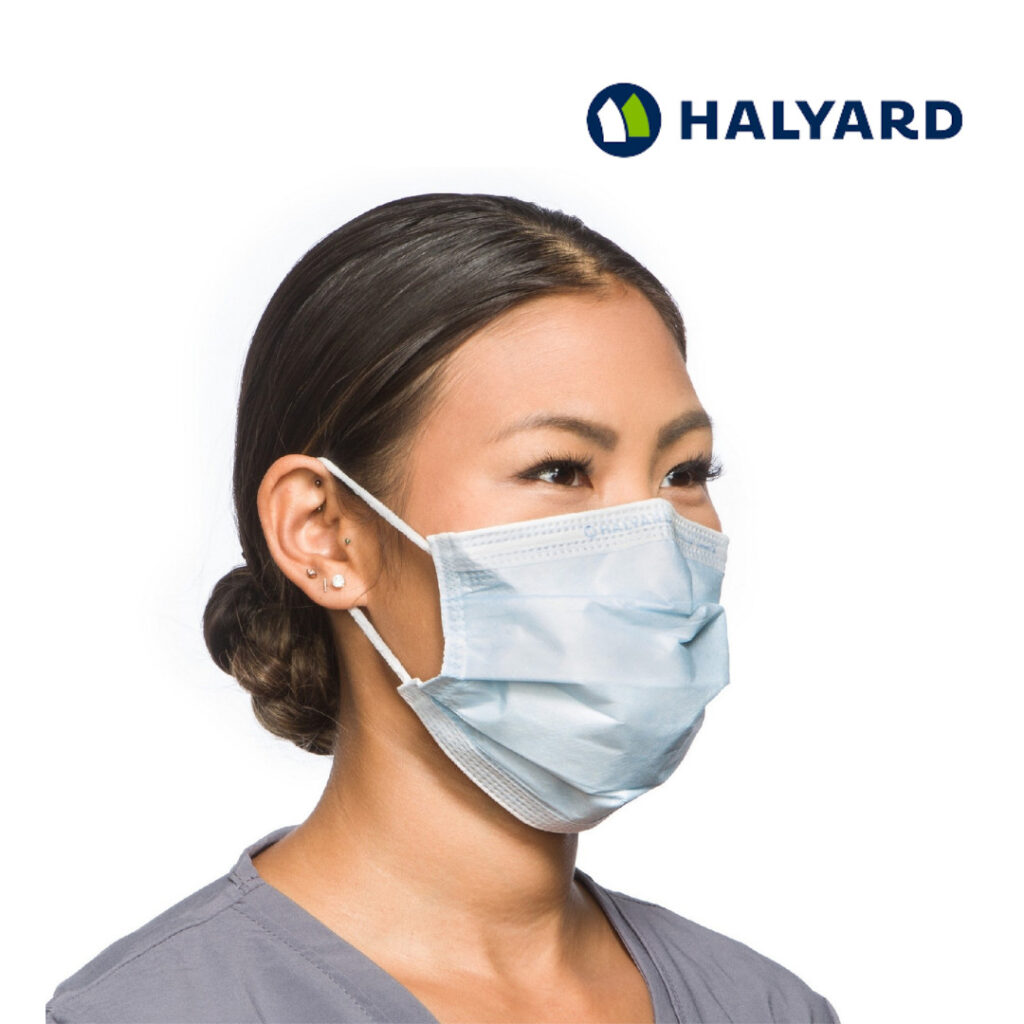 Halyard Level Fluidshield Earloop Procedure Mask Advantech Sterilizers