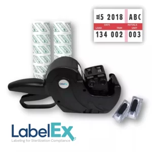 LABELEX Label Dispenser Sterilization Load ID Applicator  STARTER KIT w/ User Initials (MI)