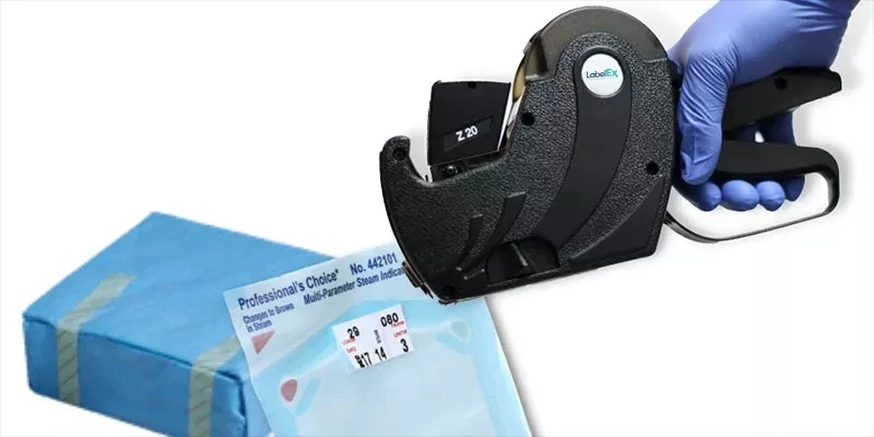LABELEX Label Dispenser Sterilization Load ID Applicator STARTER KIT w/ User Initials (MI) - Image 2