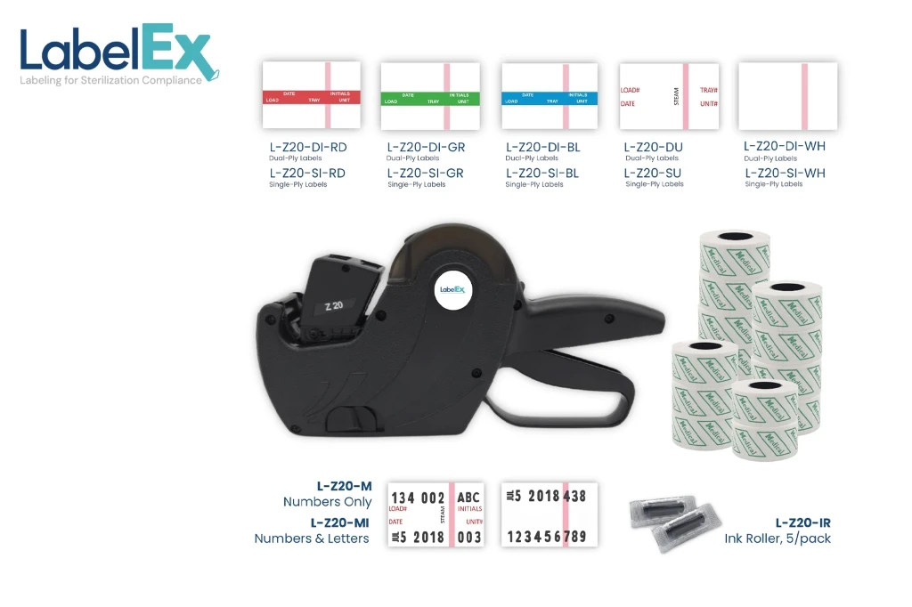 LABELEX Label Dispenser Sterilization Load ID Applicator STARTER KIT w/ User Initials (MI) - Image 7