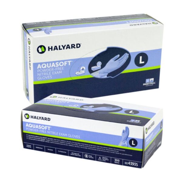 Halyard AQUASOFT Nitrile Exam Gloves - Box/300 - Image 3