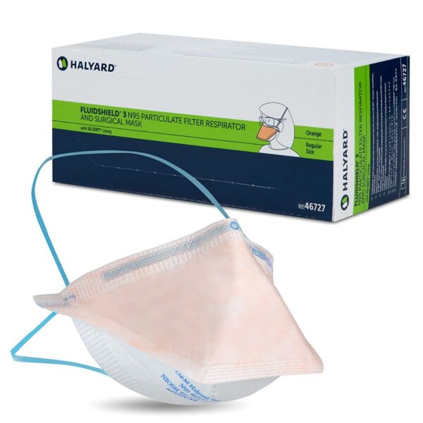 Halyard FLUIDSHIELD N95 Respirator and Surgical Mask with (Safety Seal) - Image 2