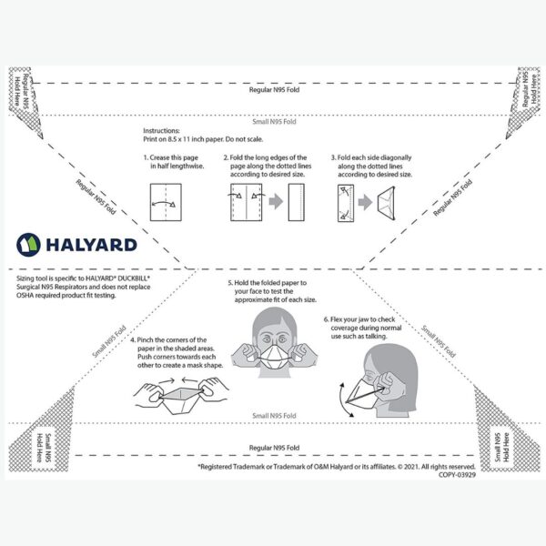 Halyard FLUIDSHIELD N95 Respirator and Surgical Mask with (Safety Seal) - Image 7