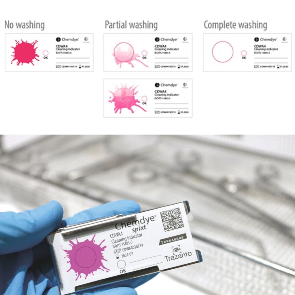 Chemdye SPLAT Washing Indicator (For Ultrasonic Cleaners)