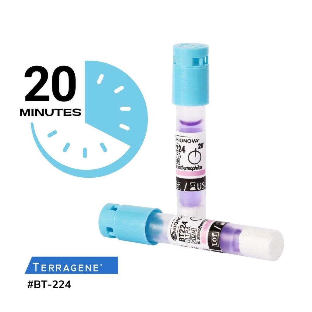 Terragene Ultra-Rapid Steam Biological Indicator (20 Minute Read)